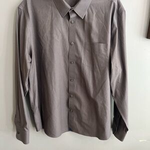 UNTUCKit Gray Button-Up Dress Shirt